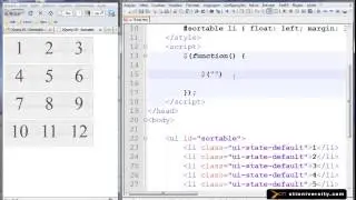 Universidade XTI - jQuery - 45 - Exemplo jQueryUI - Sortable Elementos Ordenáveis