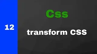 #12 transform CSS Frontend Take it easy 