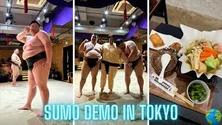 Sumo Demo in Tokyo - I FOUGHT A SUMO WRESTLER! Asakusa Sumo Club Japan