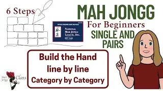 2025 National Mah Jongg League build the line by line category by category Singles and Pairs Section