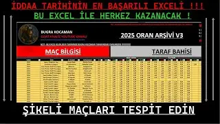 Excel Oran Analizi | Dev Ma&ccedil; Arşivi ile Kazandıran Stratejiler
