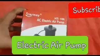 How to use electric air pump | 3 nozzle air pump | easy way to use electric air pump