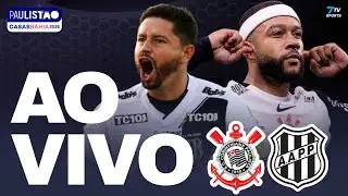 CORINTHIANS 3X0 PONTE PRETA AO VIVO  COM IMAGEM - CORINTHIANS X PONTE AO VIVO DO ESTUDIO - 7TV