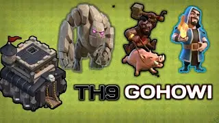 TH9 GOHOWI Attack Strategy | Town Hall 9 Golem Hogs Wiz Attack Strategy in Clash of Clans