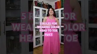 These are my 5 rules for wearing color ✨head to toe✨