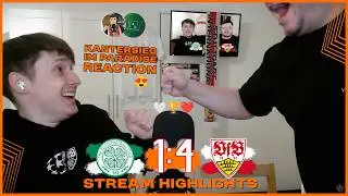 Kantersieg im Paradise Reaction 😍 Celtic Glasgow 1:4 VfB Stuttgart Stream Highlights ⚪🏆🔴 mit Manu