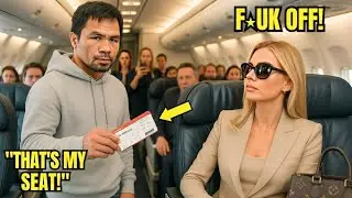 one Woman Snatches Manny Pacquiao's Seat &mdash; Then Freezes When He Say: &ldquo;Akin ang Airline na Ito..!