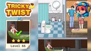 Tricky Twist Puzzle &ndash; Level 66 help the girl breathe to escape from the debt collection Walkthrough