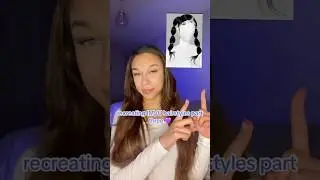 recreating IMVU hairstyles part three 💜 #hairtutorial #edges