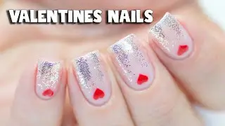 EASY VALENTINES NAIL ART - Glitter Gradient with Indigo Pixel Effect