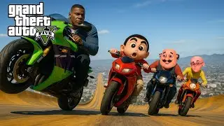 Motu Patlu Ramp race in Gta 5 | Cloud Wolfz