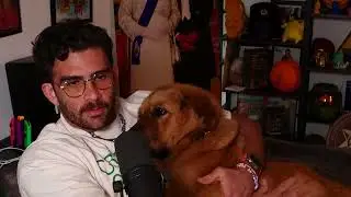 Big Puppy Kaya interrupts stream during Hurricane Hillary watch [Eyebleach]