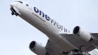Japan Airlines Airbus A350-900 (JA15XJ) takeoff from ITM/RJOO (Osaka - Itami Int'l) RWY 32L