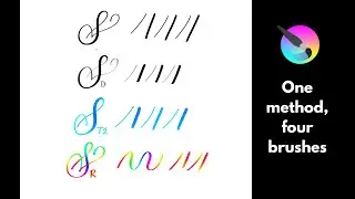 Make custom calligraphy brushes on Krita