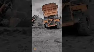 dump truck stuck in muddy place #blasting #bulldozerofficial #coalmines #excavator #miningequipment