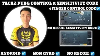 TACAZ PUBG CONTROL CODE AND SENSITIVITY CODE BGMI #tacaz 4 FINGER CONTROL AND SENSITIVITY STAR RAJ