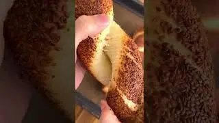Family-Size Stick Simit &ndash; Crispy Turkish Breadsticks 🥖 #baking #asmr #recipe 👇