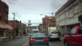 Train that still travels across the Main St., Sharon, PA