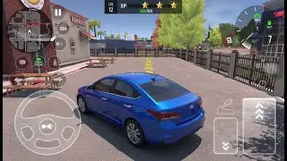 New Blue Hyundai Verna For Parking - 3d Driving Class android game || Car Game #gameplay #cargames