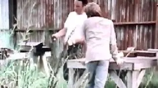 The walking dead rick teaches Ron gun skills