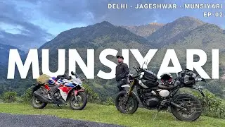 Jageshwar to Munsiyari || Rain, Waterfalls & Himalayan Views || EP-02 || Triumph Scrambler 400X