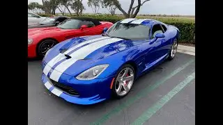 Blue/White Dodge Viper V10 Manual Supercar #dodgeviper #cars #sportscar #supercar #viper #fast #v10 