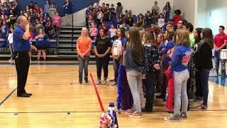 Tidehaven Choir sings the National Anthem