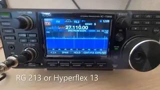 HYPERFLEX 13 COAX CABAL 5.15 EURO PER METER OR RG 213 1.99 EURO PER METER,part 1 of 2 videos,