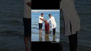 Joined with Pastor Paulo Balango as we conducted early morning baptisms in the Indian Ocean