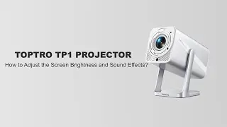 How to set up the picture and audio of the TOPTRO TP1 projector?