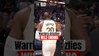 Chaos to end Warriors vs Grizzlies 😧
