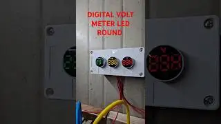 DIGITAL VOLT METER LED [ ROUND ] #electrician #voltmeter #shorts #overvoltage  #electricalwork