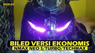 The Purple Honeycomb Version of the Nmax Neo S/Turbo Headlight Sticker Makes the Look Even More P...