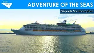 Adventure of the Seas departs Southampton (28/09/2014)