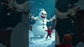 I Was Chased by an EVIL Snowman With Glowing Red Eyes!😱❄️