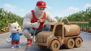 They Mock a Kitten’s Cardboard Watering Truck — Can He Surprise Them All?😲 | Ai Cat Story