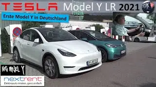Eines der ERSTEN Tesla Model Y in DEUTSCHAND von nextrent.de | Rundgang und Fahrtest