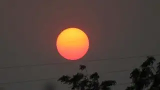 SEEING BIG SUNSPOTS AT SUNSET: Sept.3rd, 2017.