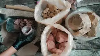 Packing clay orders live! South African Clay #clay #minerals #asmr #asmrsounds #pottery #clayasmr