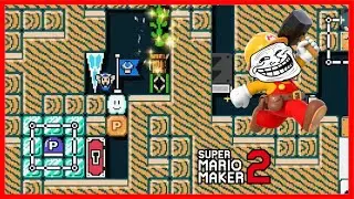 Не всегда самый быстрый... // Super Mario Maker 2 - Кубок гонок троллей Пеппины от Teruru