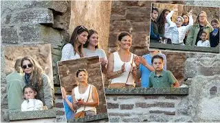 Princess Adrienne and Princess Leonore at Laleh concert