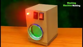 How to make Washing Machine using Cardboard - Making Cardboard Washing Machine - Washing Machine