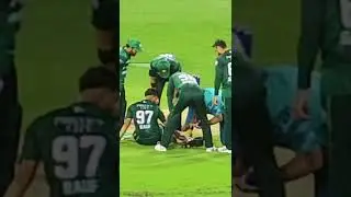 Babar azam doing doctor duty for injured harris rauf #injury #cricket #shorts #viralvideo