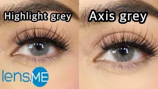 Onya Colored Contacts Review | NEW Color HIGHLIGHT GRAY on Brown Eyes