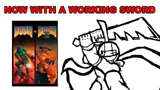 A working sword in DOOM + DOOM II  (also PrBoom)