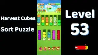 Harvest Cubes Sort Puzzle Level 53 Walkthrough 🌽🧠 | Relaxing Sort Game | Go Answer