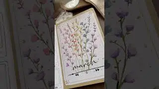 MARCH COVER | #bulletjournal march theme: watercolour flowers ✨