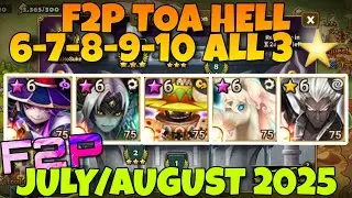 F2P TOA HELL 6 7 8 9 10 ⭐⭐⭐ ZENISEK LUCIFER MORRIS ELEANOR ATH'TAROS JULY AUGUST 2025 SUMMONERS WAR