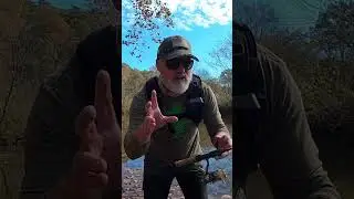 Redneck water temperature scale for creek fishing ? #outdoors #coldwater #creek #smallmouth #worms