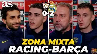 ZONA MIXTA tras el RACING DE SANTANDER - FC BARCELONA | FERRAN, CUBARSÍ y CASADÓ en COPA DEL REY